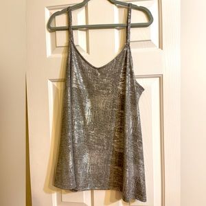 Torrid shimmery silver tank top size 2X